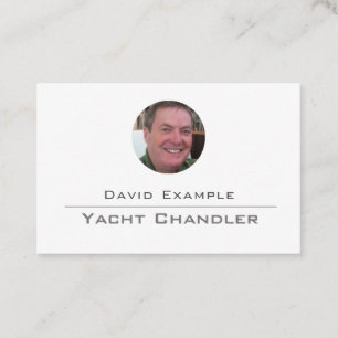 Yacht Chandler with Photo of Holder Business Card