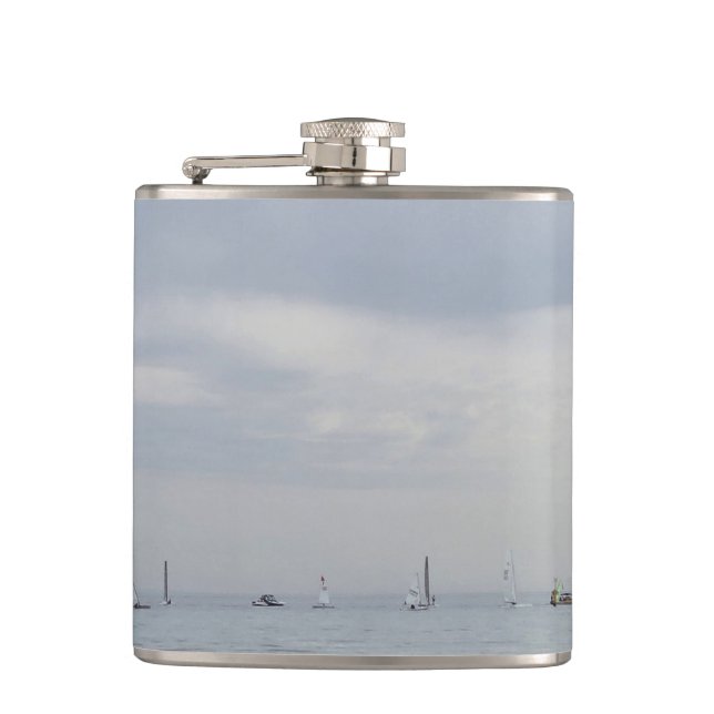 Yacht club  hip flask (Front)