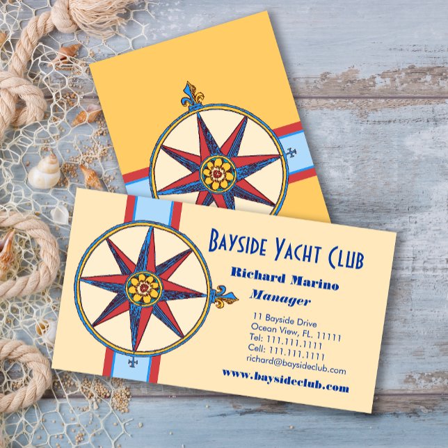Yacht Club, Sailing Club, Marina, Nautical Shop Business Card (Creator Uploaded)