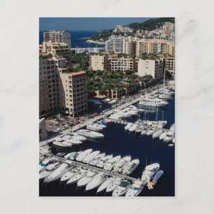 Yacht harbour, Monaco Postcard