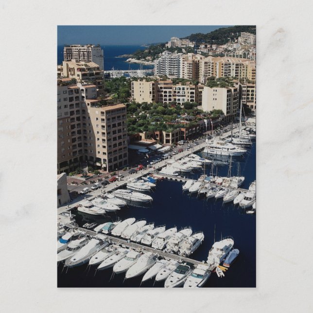 Yacht harbour, Monaco Postcard (Front)