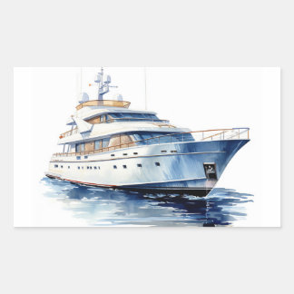 YACHT RECTANGULAR STICKER