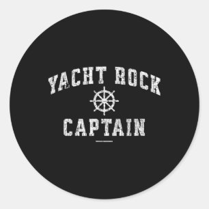 Yacht Rock Captain Classic Round Sticker