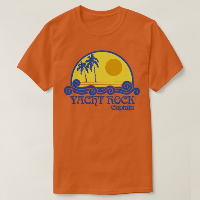 Yacht Rock Captain T-Shirt (Design Front)