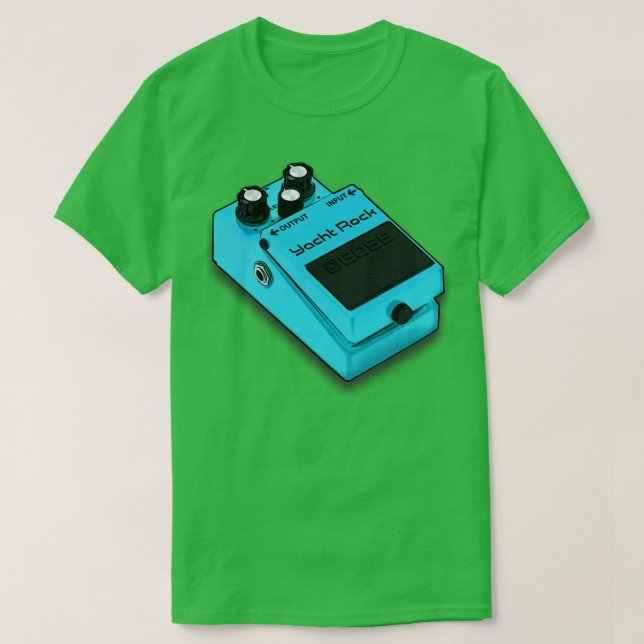 Yacht Rock Guitar Effects Pedal Guitarist Design T-Shirt (Design Front)