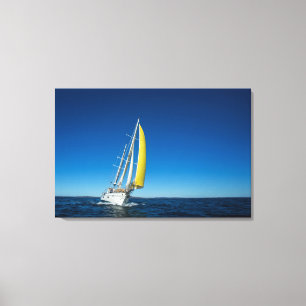 Yacht Sailing   South Australia Canvas Print