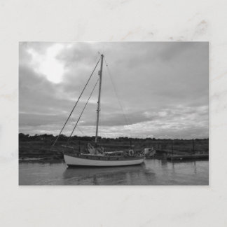 Yacht Thruppence Postcard