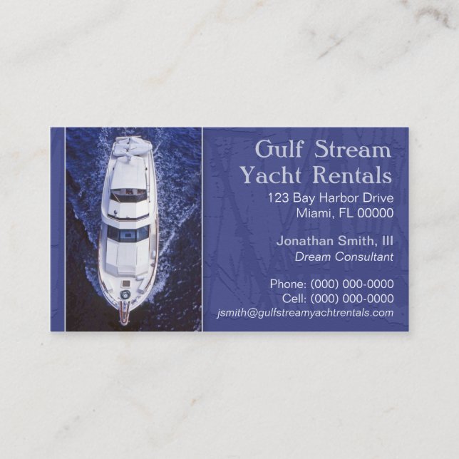 Yachting Business Card (Front)