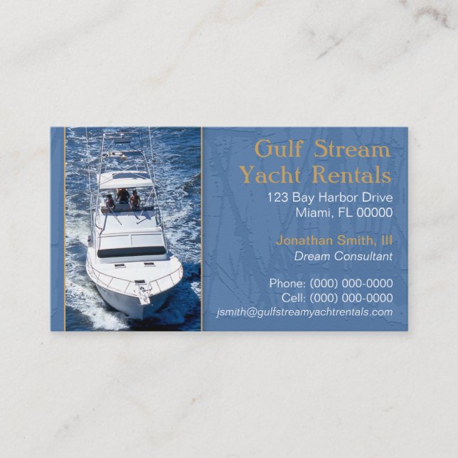 Yachting Business Card (Front)