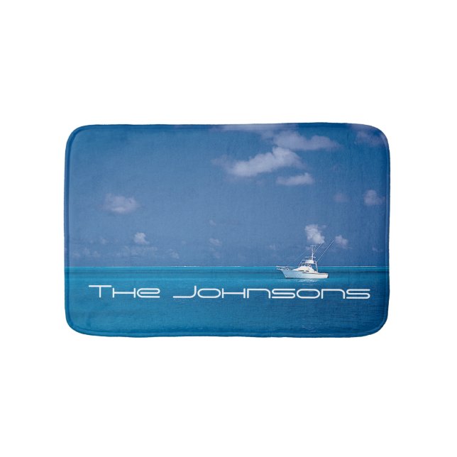 Yachting into the Blue Bath Mat (Front)