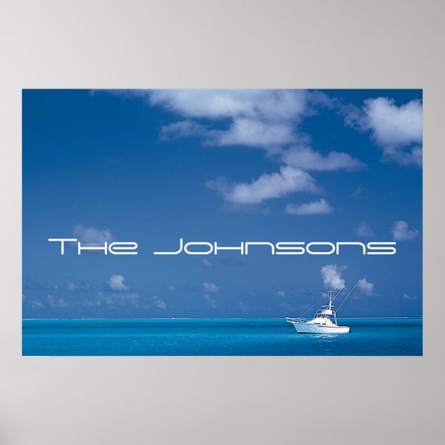Yachting into the Blue Poster (Front)