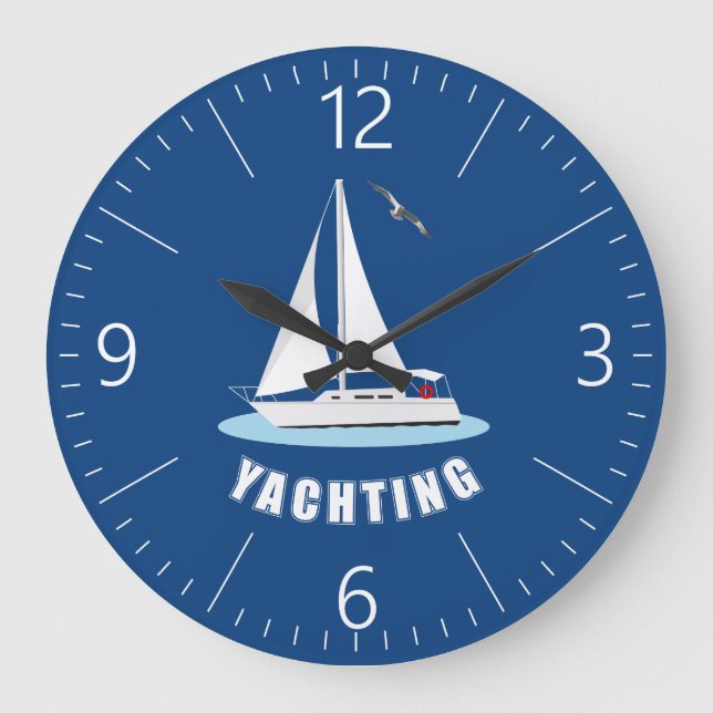 Yachting Large Clock (Front)