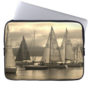 Yachts in Rothesay Bay, Scotland. Laptop Sleeve