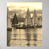 Yachts in Rothesay Bay, Scotland.