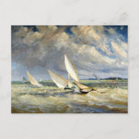 Yachts Racing in Bad Weather