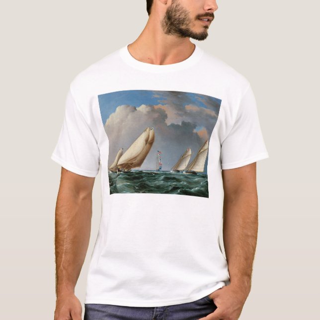 Yachts Rounding The Mark T-Shirt (Front)