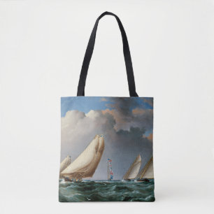 Yachts Rounding The Mark Tote Bag