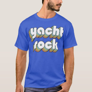 Yacth Rock Retro Rainbow Typography Faded Style T-Shirt