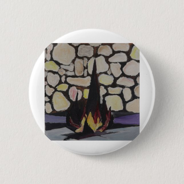 Yad Vashem 6 Cm Round Badge (Front)