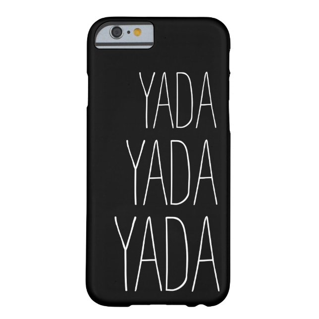 Yada Yada Yada Whimsical Typography Case-Mate iPhone Case (Back)
