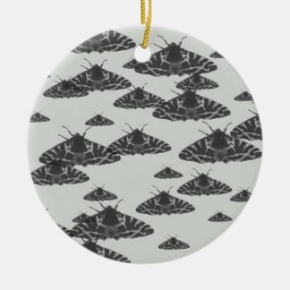 Yaei moth butterflies in white background ceramic tree decoration