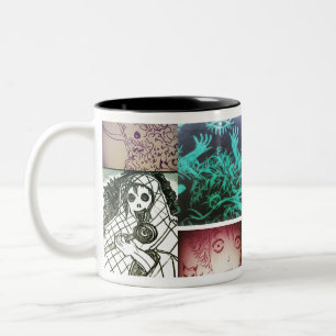 yaei mystery 1 Two-Tone coffee mug