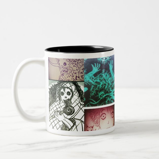yaei mystery 1 Two-Tone coffee mug (Left)