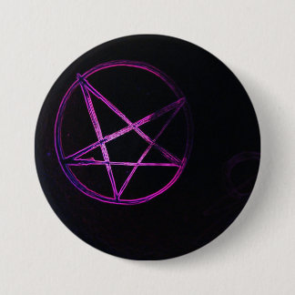 Yaei purple pentagram Keychain 7.5 Cm Round Badge