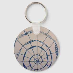 yaei spiderwebs art key ring
