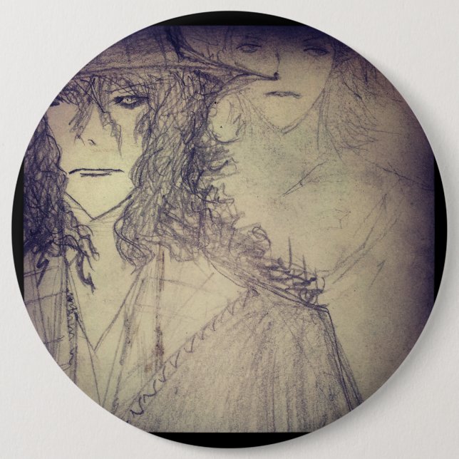 yaei witch 666 6 cm round badge (Front)