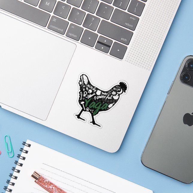 Yaga Chicken Sticker (Laptop w/ iPhone)