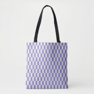 Yagasuri japan traditional pattern blue purple tote bag