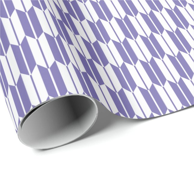 Yagasuri japan traditional pattern blue purple wrapping paper (Roll Corner)