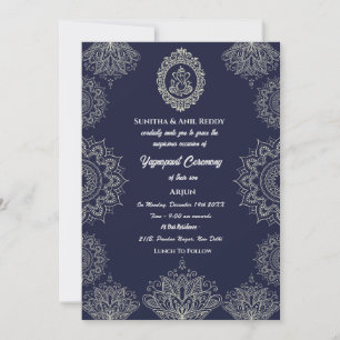 Yagnopavit  Upanayanam Hindu Thread Janeu Ceremony Invitation