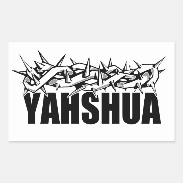 Yahshua Rectangular Sticker (Front)