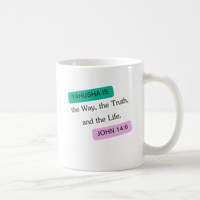 Yahusha is The Way Graphic Design Coffee Mug (Right)