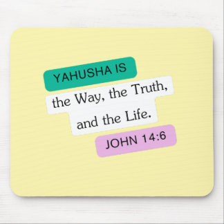 Yahusha is The Way Graphic Design Mouse Pad
