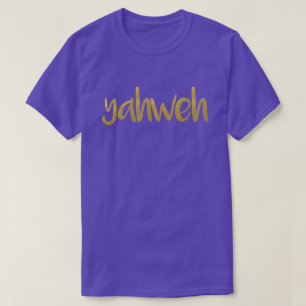 YAHWEH Gold Lettering Hebrew Name Of God  Unisex T-Shirt