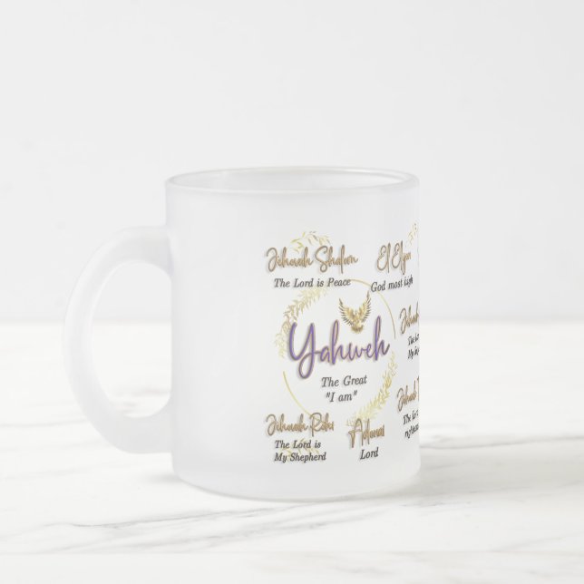 Yahweh Names of God Mug 15 oz. (Left)