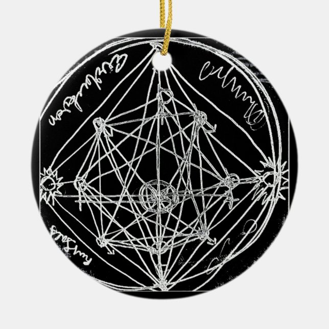 yaie alchemical transmutation art ceramic tree decoration (Front)