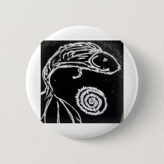 yaie betta fish 6 cm round badge (Front)