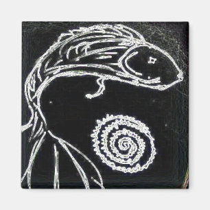 yaie betta fish drawing magnet