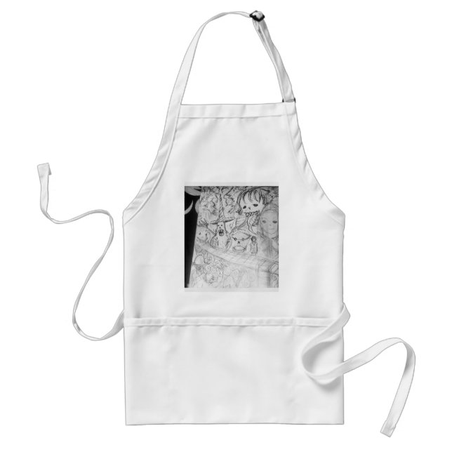 yaie monster manga anime standard apron (Front)