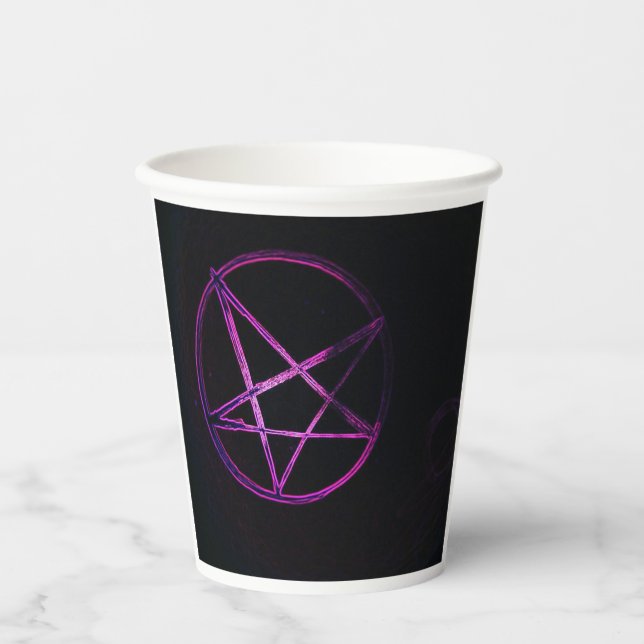 yaie purple pentagram paper cups (Front)