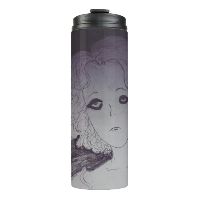 yaie victorian era girl  anime manga style girl  thermal tumbler (Front)