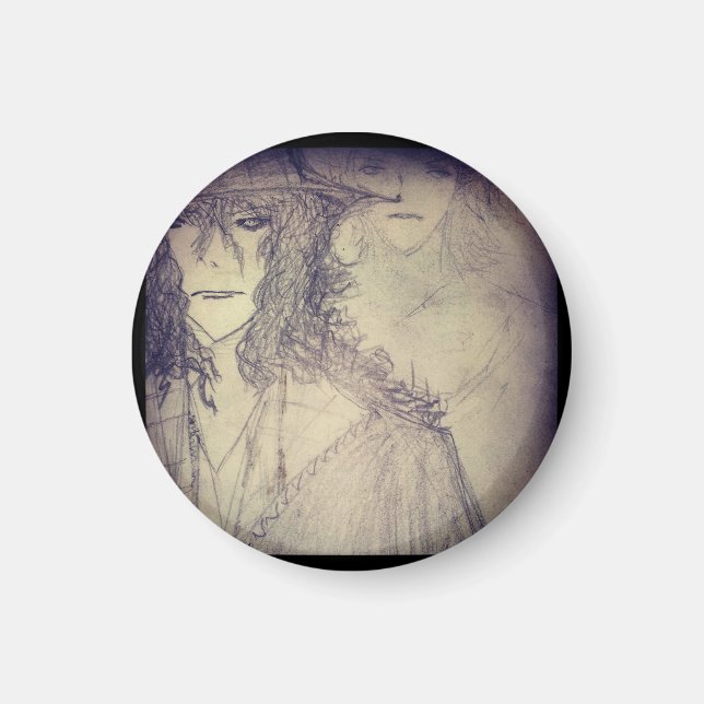 yaie witch 666 magnet (Front)