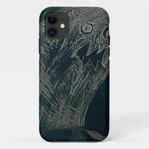 yaie worm drawing and your soul grow dark iPhone 11 case
