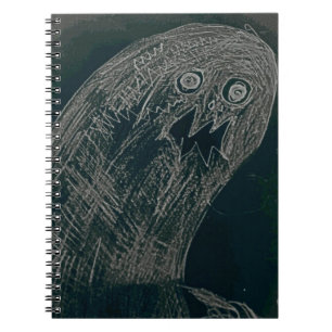 yaie worm drawing and your soul grow dark spiral notebook