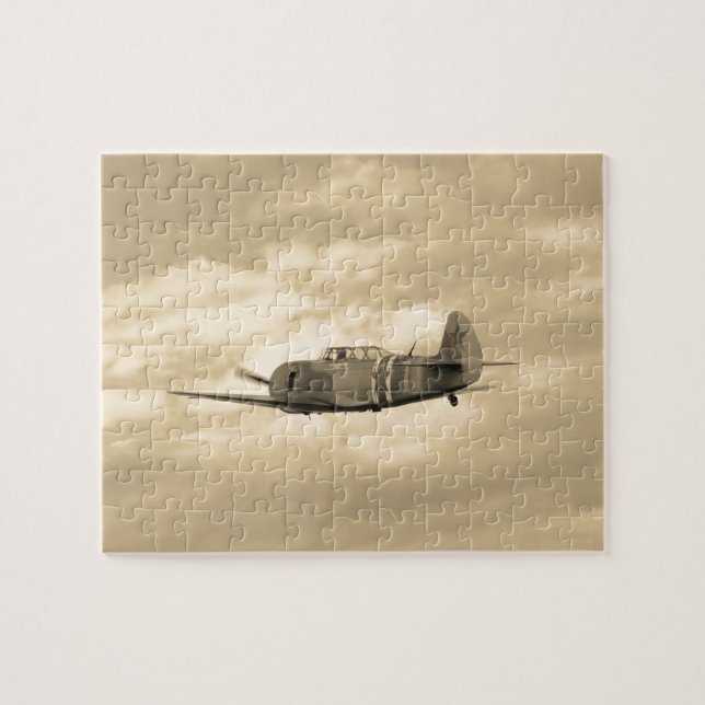 Yak 11 In Flight Jigsaw Puzzle (Horizontal)