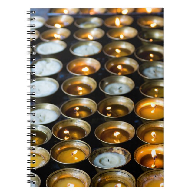 Yak Butter Candles Spiral Notebook (Front)
